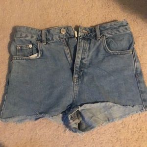 Top shop jean shorts